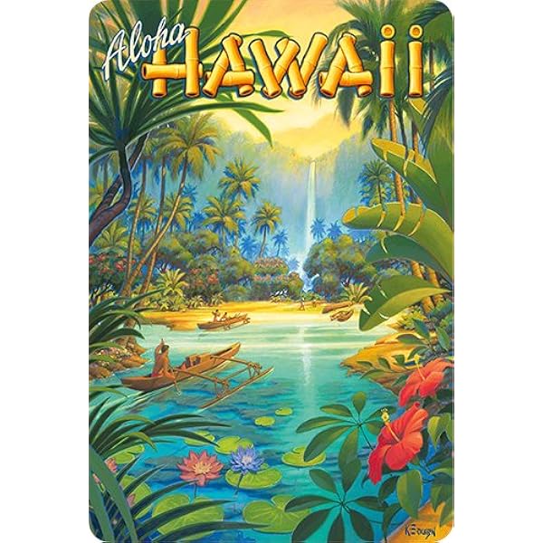 Amazon.com: Hawaii Vintage Boxed Postcard Set (10) - Aloha Hawaii